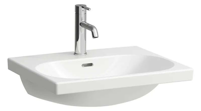 Laufen Waschtisch LUA 460x550x180 1 Hahnloch mit Überlauf weiß