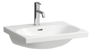 Laufen Waschtisch LUA 460x550x180 1 Hahnloch mit Überlauf weiß