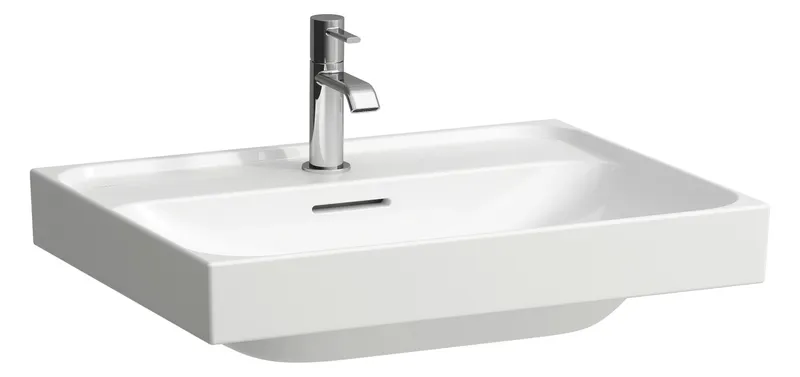 Laufen Waschtisch MEDA 460x600x160 1 Hahnloch mit Überlauf weiß matt