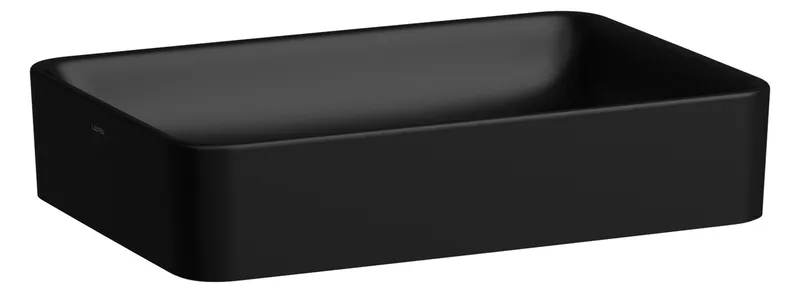 Laufen Waschtisch-Schale PRO S 380x550x125 re-eckig ohne Hahnloch ohne Überlauf schwarz matt