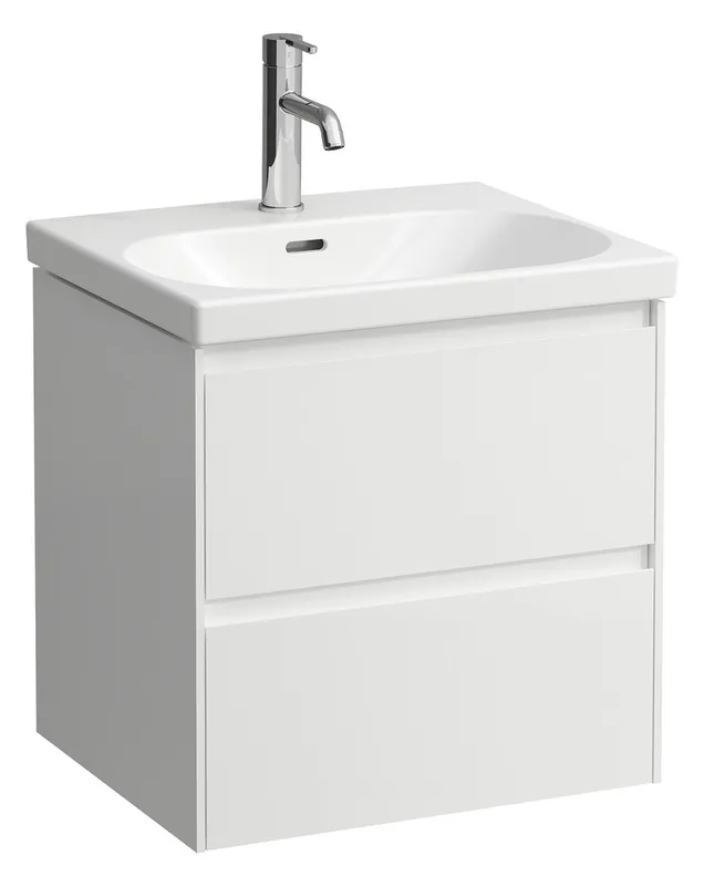 Laufen WTU LANI 442x534x515 2 Schubl. integ. Griffleiste f.WT H810082 weiß matt