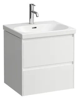 Laufen WTU LANI 442x534x515 2 Schubl. integ. Griffleiste f.WT H810082 weiß matt