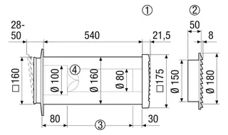 Maico Ausbauset ALD 160 ZLV 80 dBPlus A-Set Ausbau-Set ALD 160 ZLV 80 dBPlus A-Set – Bild 2