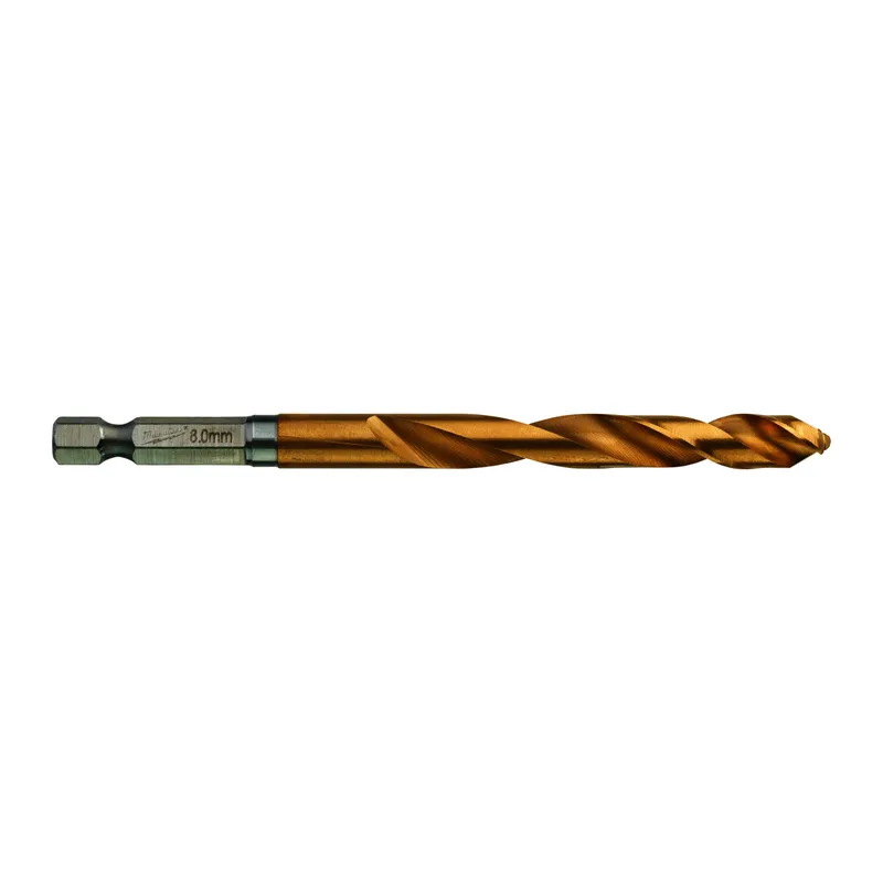 Metallbohrer HSS G HEX Titan 8,0x111mm
