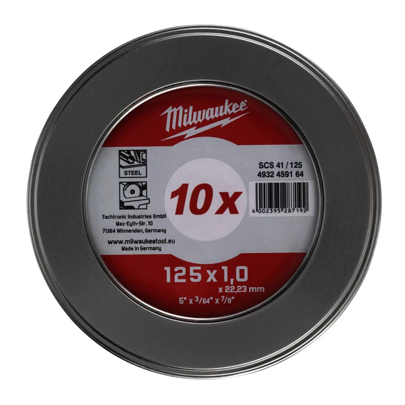 Metalltrennscheibe PRO+ INOX 125 mm 10 x SCS41 1 mm in Metallbox