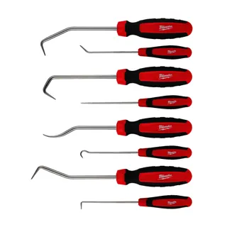 Montagehaken Set 8 teilig je2x flach und gebogen, 2x90G, 2x45G – Bild 2