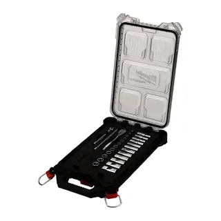 Ratschen Steckschlüsseleinsatz Set 1/4 metr.28-tlg im Compact-Organiser Slim