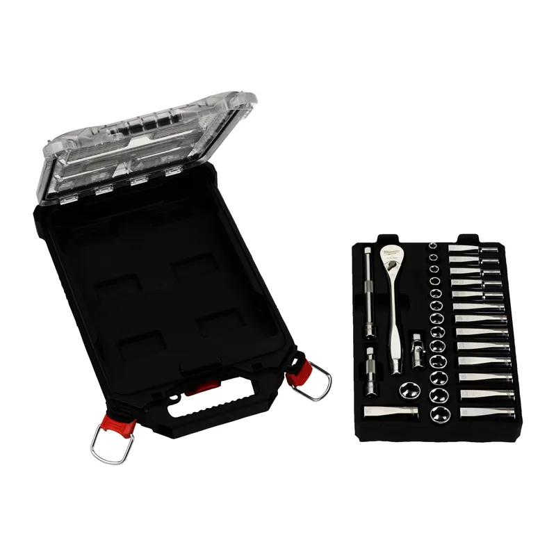 Ratschen Steckschlüsseleinsatz Set 3/8 metr.32-tlg im Compact-Organiser Slim
