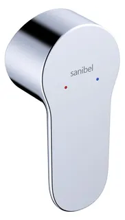 sanibel 1001-Hebel zu UP-Armaturen A25 mit sanibel-Schriftzug verchromt