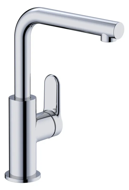 sanibel 1001-Waschtischarmatur L A25 seitlich bedienbar mit Ablaufgrt. verchr
