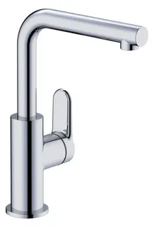 sanibel 1001-Waschtischarmatur L A25 seitlich bedienbar mit Ablaufgrt. verchr
