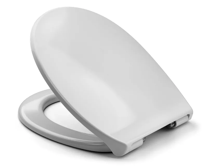 sanibel 3001-WC-Sitz rund A25 mit Deckel Absenkautomatik Edelstahl abnehmbar weiß