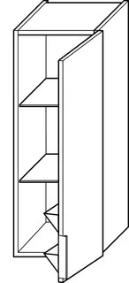 sanibel-Hängeschrank 2.0 FLEX H3040R rechts 300x800x320mm Eiche Caramel