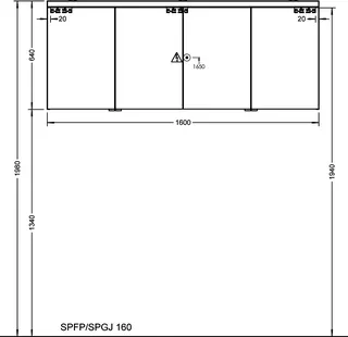 sanibel-Spiegelschrank 2.0 FLEX SPFP160 LED 1600x640mmx180mm Eiche Caramel – Bild 2