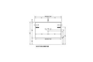 sanibel-Waschtisch-Unterbau 2.0 FLEX WVXY080 800mm breit Schubl/Auszug Basaltgrau – Bild 3
