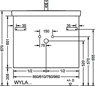 sanibel-Waschtisch-Unterbau FLEX PLUS WYLA096 960mm breit Schubl/Auszug Anthrazit Lack – Bild 2