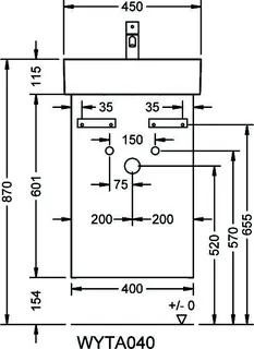 sanibel-Waschtisch-Unterbau FLEX PLUS WYTA040R 400mm breit Tür rechts Basaltgrau – Bild 2
