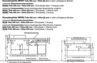 sanibel-Unterschrank 2.0 FLEX WVII030 zu Konsole 300x520x540mm Eiche Rost – Bild 3