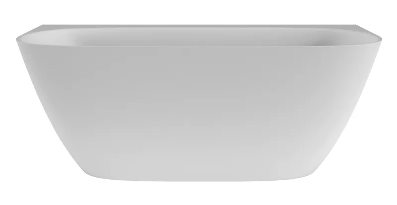 SCALIDO-Mineralguss-Badewanne Back to Wall 1599x750x580mm weiß matt