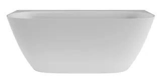 SCALIDO-Mineralguss-Badewanne Back to Wall 1599x750x580mm weiß matt