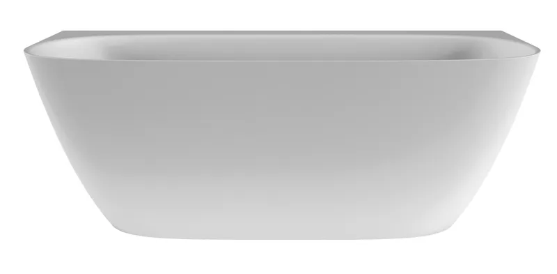 SCALIDO-Mineralguss-Badewanne Back to Wall 1696x750x580mm weiß matt