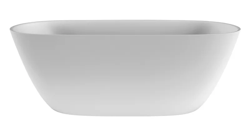 SCALIDO-Mineralguss-Badewanne frei- stehend o Überl 1540x700x550mm weiß matt