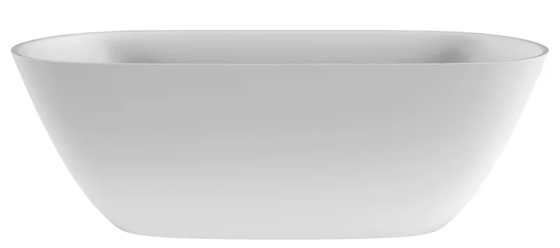 SCALIDO-Mineralguss-Badewanne frei- stehend o Überl 1660x730x550mm weiß matt