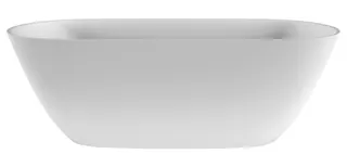 SCALIDO-Mineralguss-Badewanne frei- stehend o Überl 1660x730x550mm weiß matt