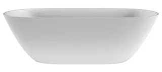 SCALIDO-Mineralguss-Badewanne frei- stehend o Überl 1780x760x550mm weiß matt