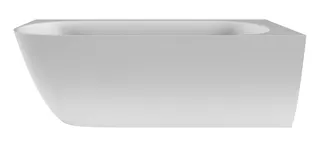 SCALIDO-Mineralguss-Badewanne für Ecke Var rechts o ÜL 1700x750x580mm weiß matt