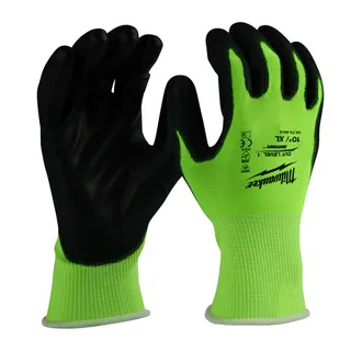 Schnittschutzhandschuhe HI VIS Gr. 10