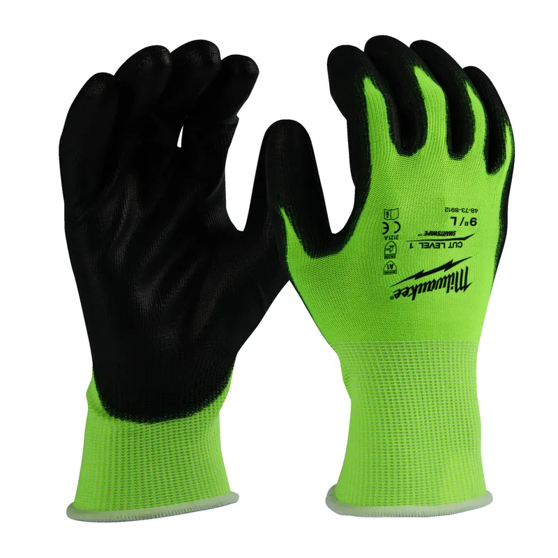 Schnittschutzhandschuhe HI VIS Gr. 9 (L)