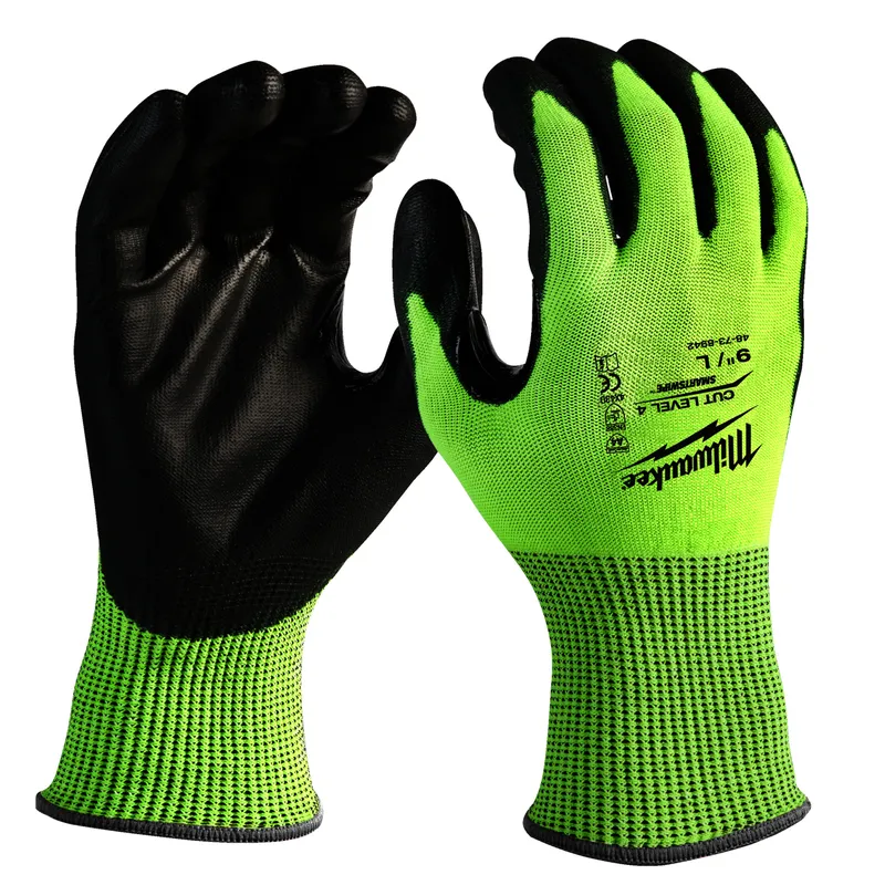 Schnittschutzhandschuhe HI VIS K4D Gr.8