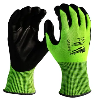 Schnittschutzhandschuhe HI VIS K4D Gr.7