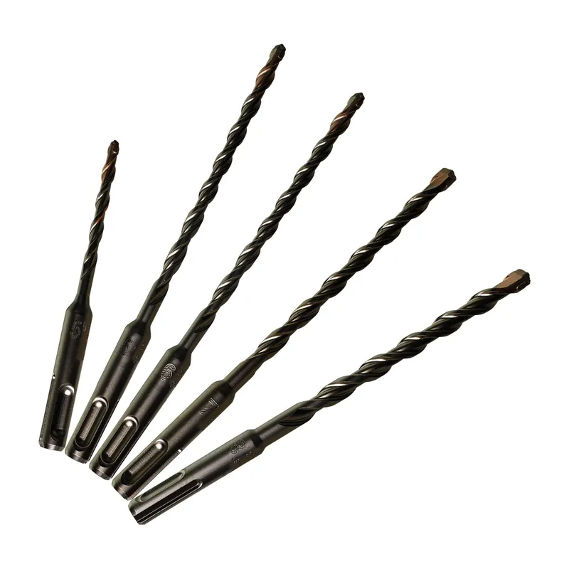 SDS Plus Hammerbohrer Set M2 5 tlg. 5,5 x 110 mm, 5,5/6/7/8 x 160 mm