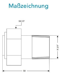 Sensus WMZ Anschlußverschraubung IG1" x AG3/4" PN16 – Bild 3
