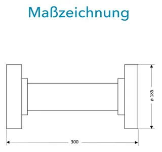 Sensus WMZ/WZ Flanschrohr (FF-Stück) DN65 L:300 FL PN16 – Bild 3