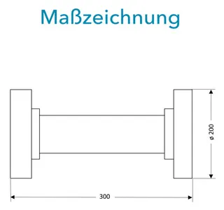Sensus WMZ/WZ Flanschrohr (FF-Stück) DN80 L:300 FL PN16 – Bild 2