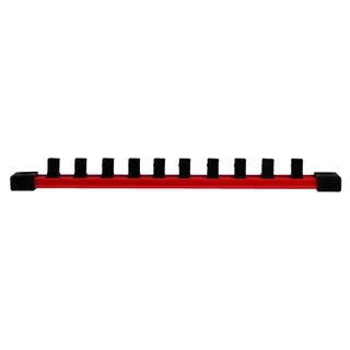 Steckschlüsseleinsatz Set 3/8" lang imp 10-teilig auf Schiene – Bild 2