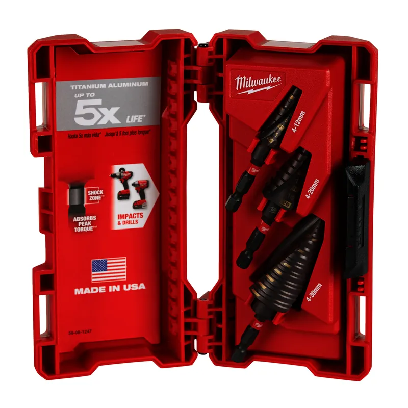 Stufenbohrer Set SHOCKWAVE 3 tlg.