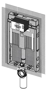 TECEbox WC-Modul mit Octa II-Spülkasten 8 cm, für Wand-WC, Bauhöhe 1075 mm – Bild 4