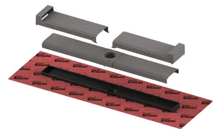 TECEdrainline-Evo Duschrinne, farbig beschichtet, schwarz matt, 1000mm