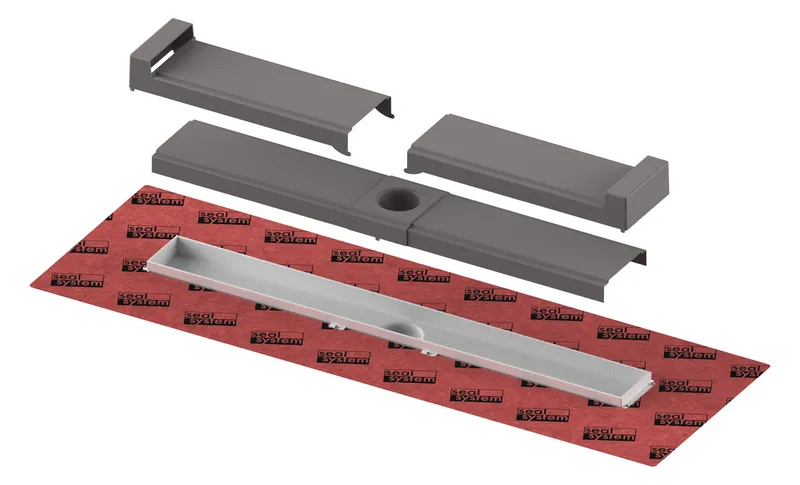 TECEdrainline-Evo Duschrinne, farbig beschichtet, weiß matt, 700 mm