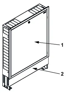 TECEfloor Komfort Verteilerschrank UP 80, Breite 690 mm – Bild 2