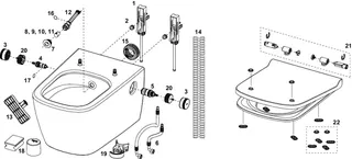 TECEneo Set, Warm-/Kaltwasser und Sitz/Deckel SLIM – Bild 5