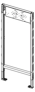TECEprofil Bad-/Duschmodul verstellbarer Traverse UP- und AP-Armaturen,BH 1120mm – Bild 4