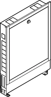 Viega UP Verteilerschrank 1295 700 mm Einbautiefe 110-150 mm für Modell 1010 – Bild 2