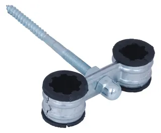 Walraven Zwillingschelle Stift 120 15mm sv EPDM für Metallheizungsrohre