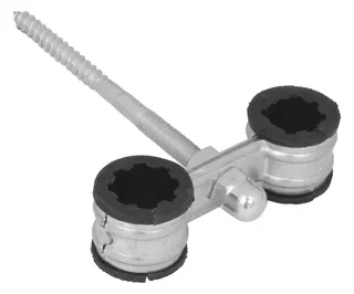 Walraven Zwillingschelle Stift 120 15mm sv EPDM für Metallheizungsrohre – Bild 2