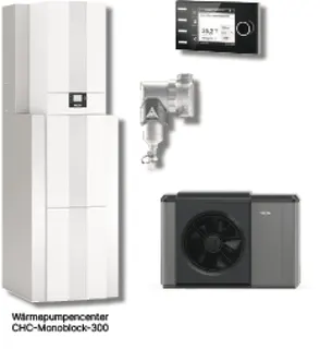 Wolf Paket WP-Center Monoblock 10/300 inkl. Bodenkonsole+WW-Speicher+BM-2